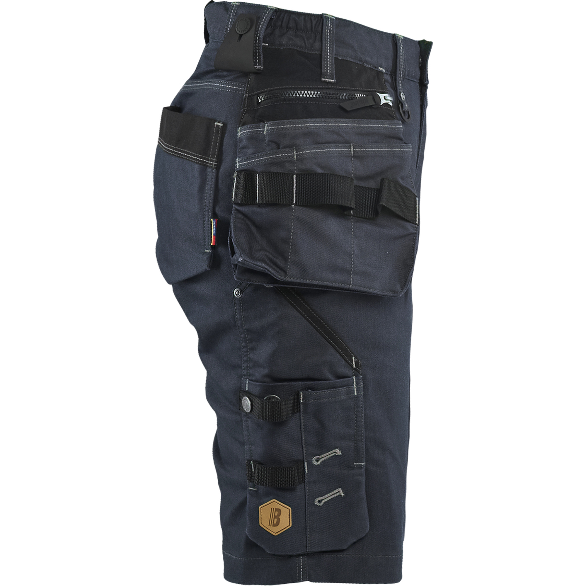 Blaklader Ladies Craftsman Shorts X1900 Stretch, Navy Blue/Black (2)
