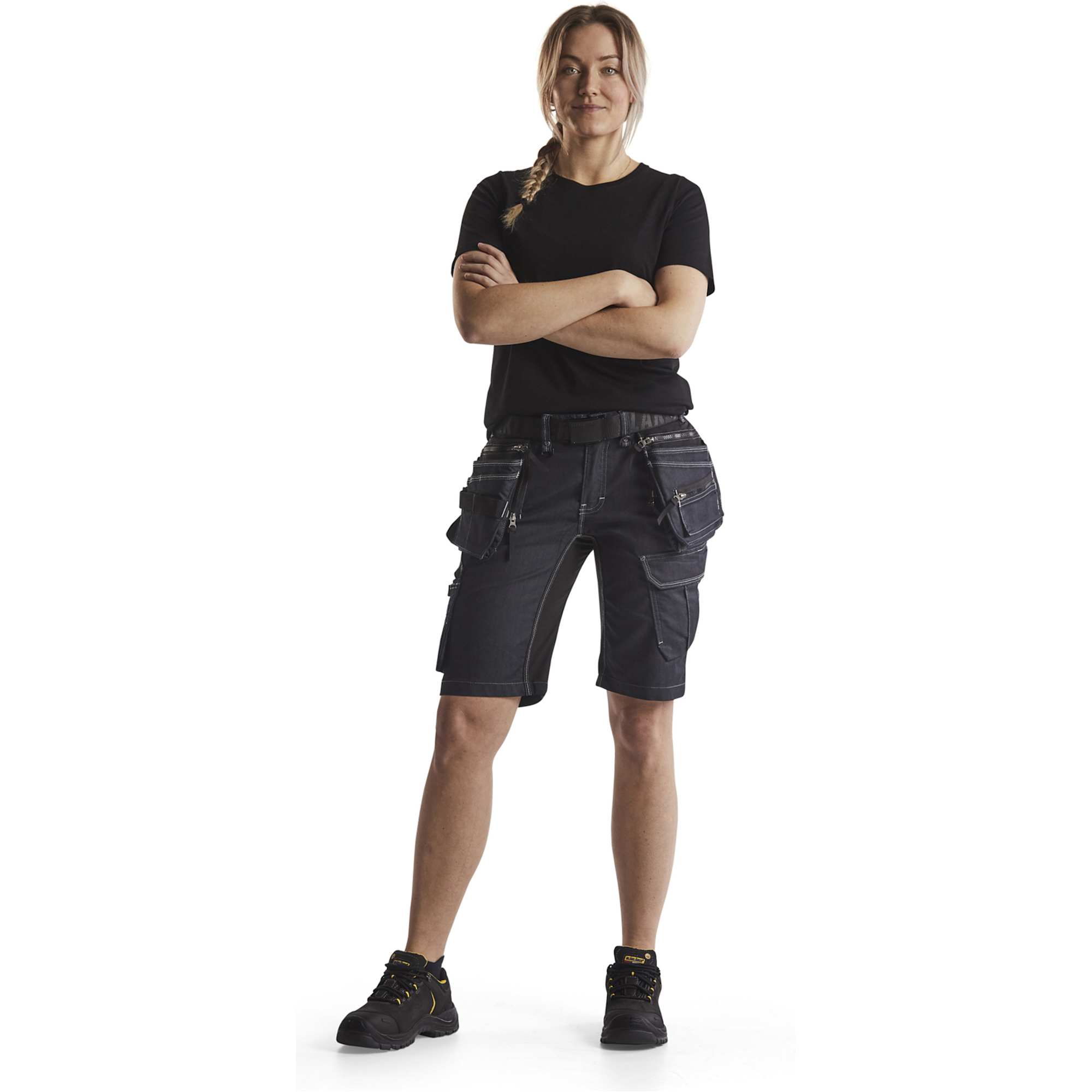 Blaklader Ladies Craftsman Shorts X1900 Stretch, Navy Blue/Black (5)