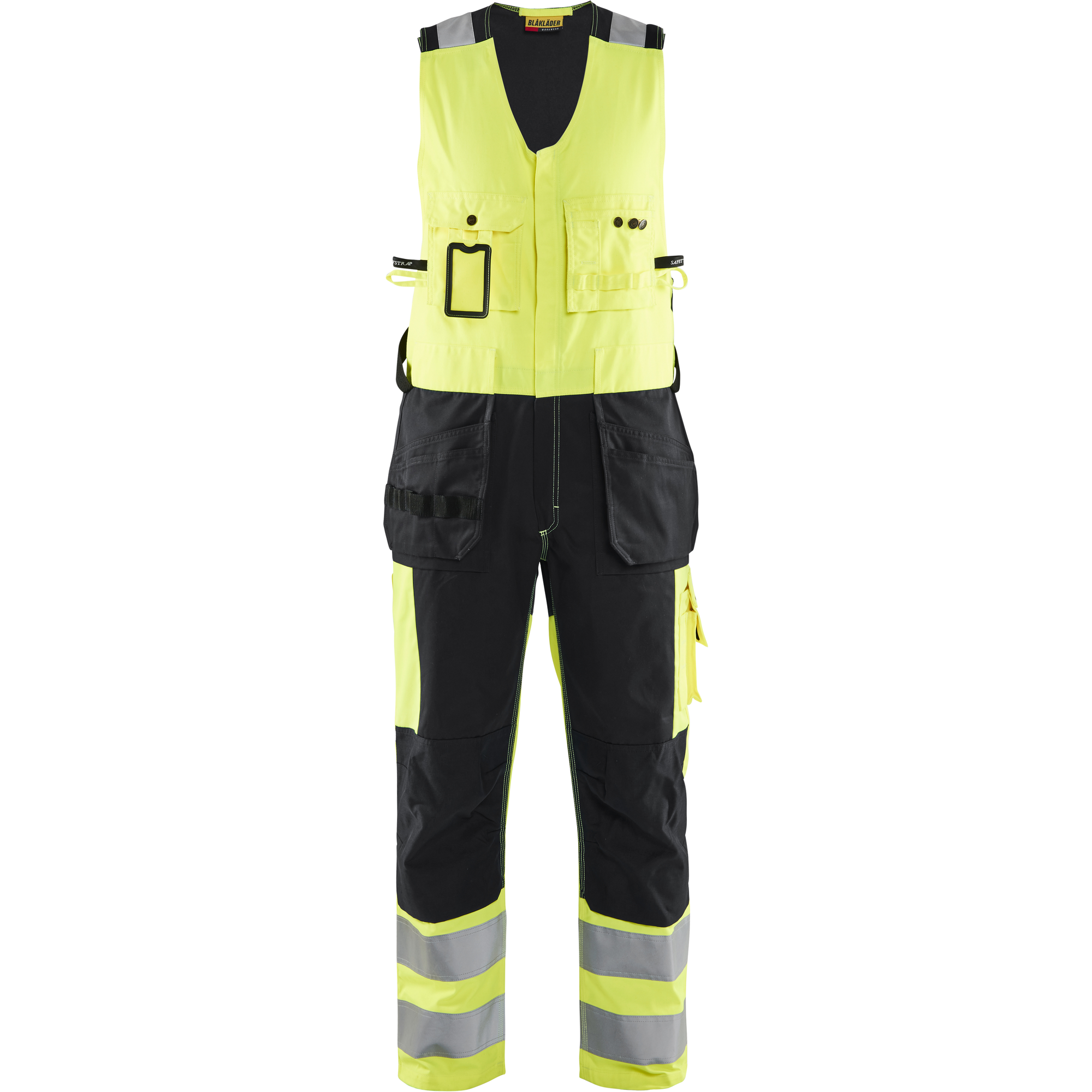 Blaklader High Vis Combination Trousers, Yellow/Black