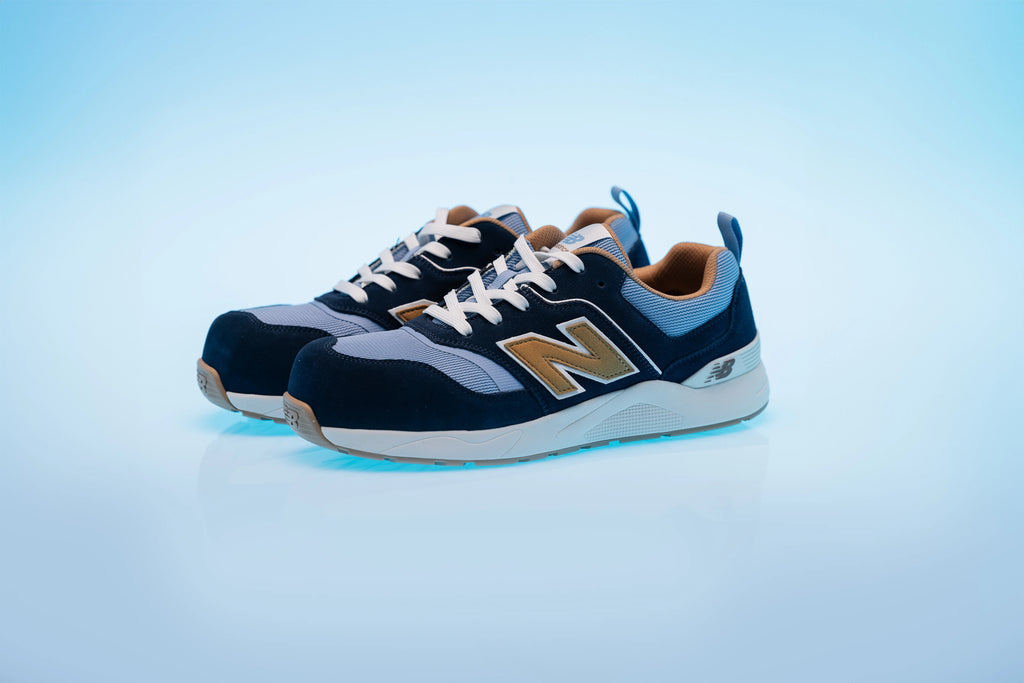 New Balance Elite Lite Safety Shoes S1 PL HRO FO SC SR Blue/coffee (10)