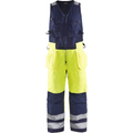 Blaklader High Vis Sleeveless Coverall, Yellow/Navy Blue
