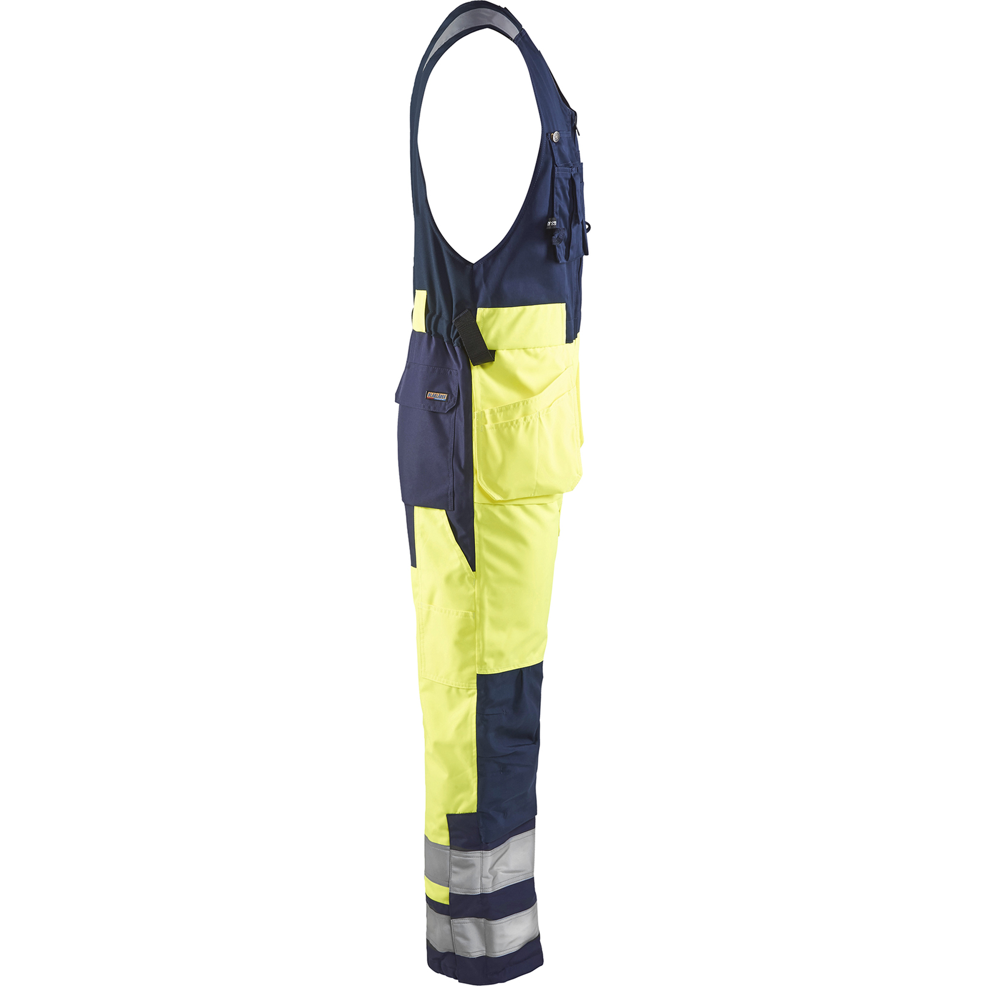 Blaklader High Vis Sleeveless Coverall, Yellow/Navy Blue (2)