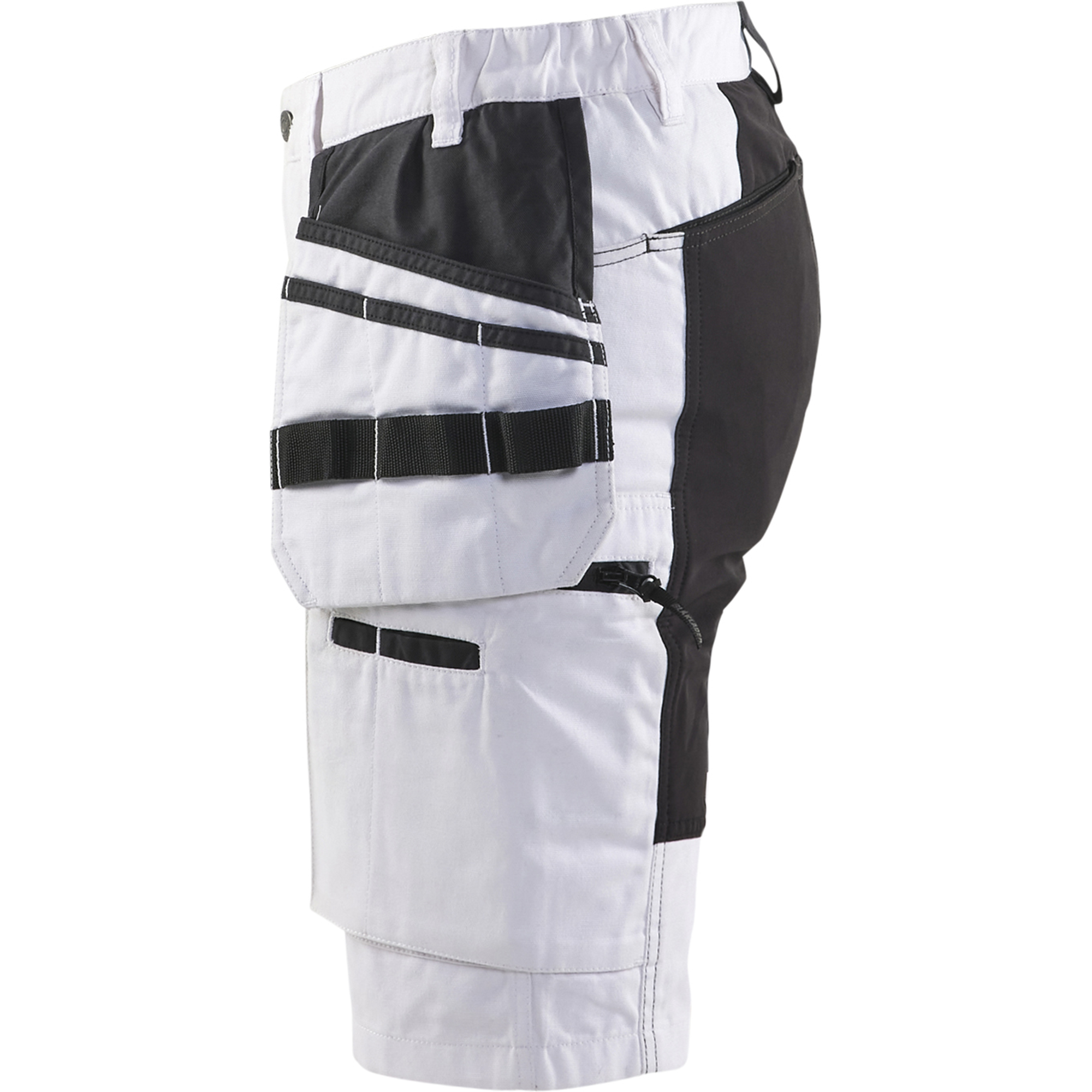 Blaklader X1900 Ladies Stretch Painters Shorts, White/Black (3)