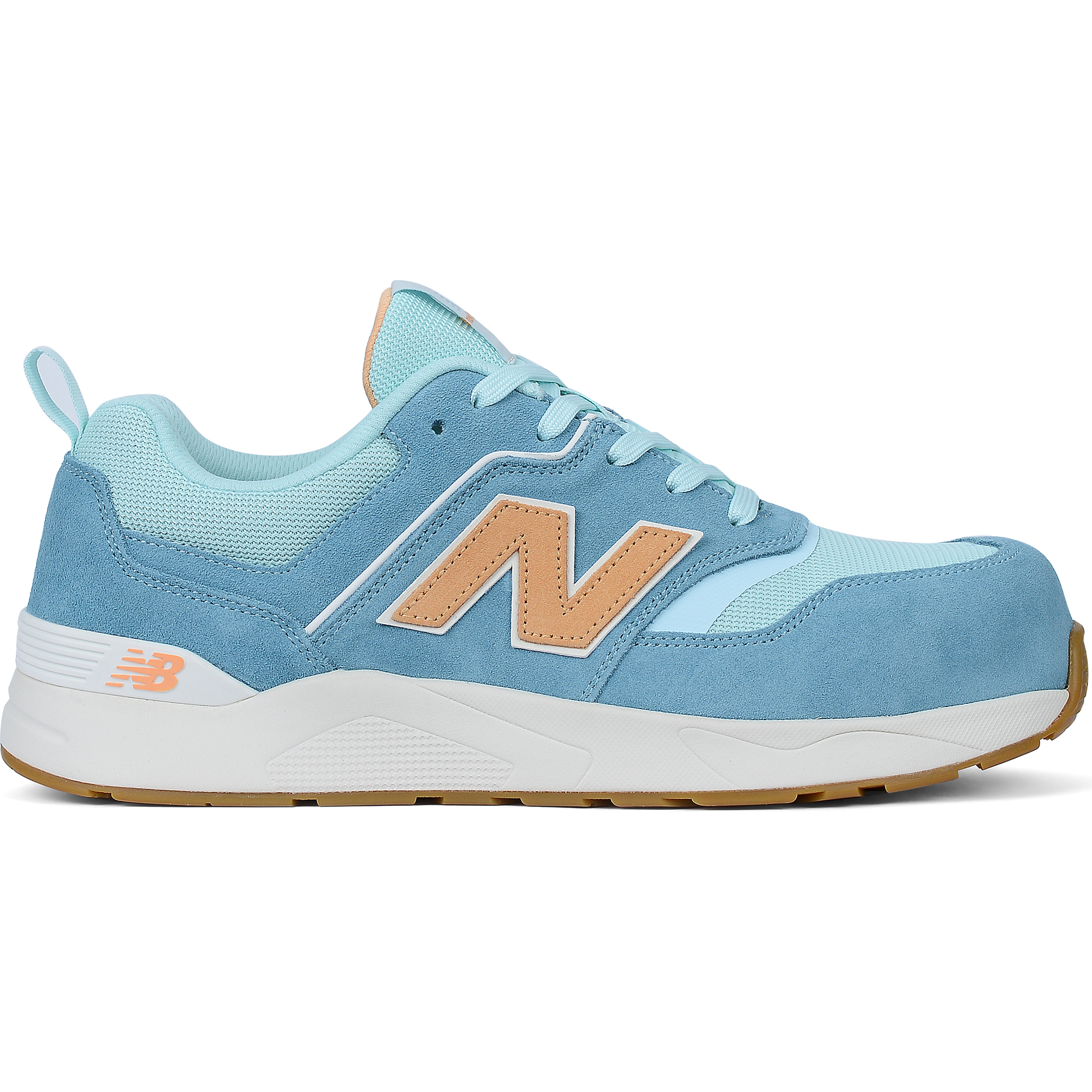 New Balance Elite Lite Womens Safety Shoe S1 PL HRO FO SC SR Milky Blue/orange (2)