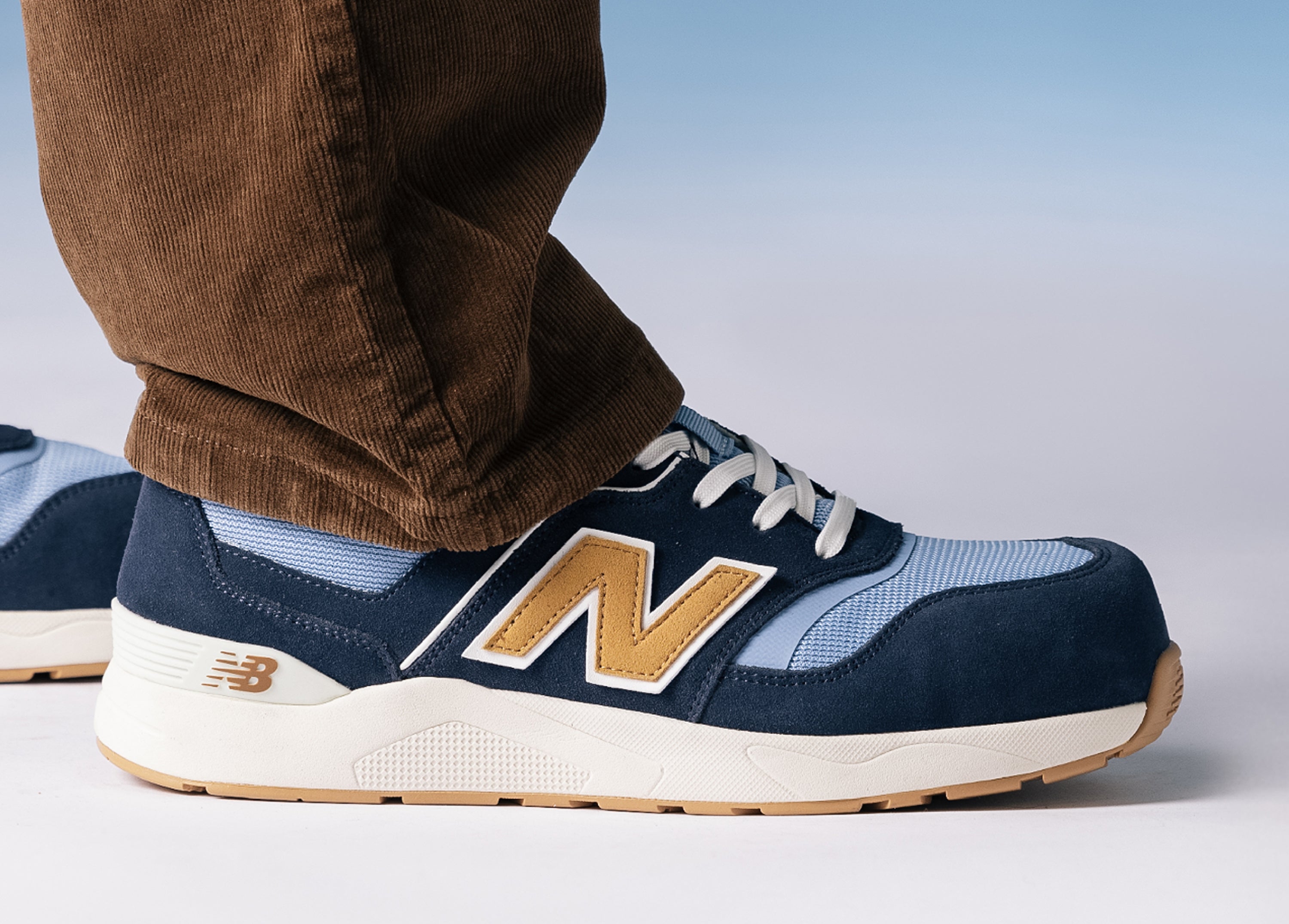 New Balance Elite Lite Safety Shoes S1 PL HRO FO SC SR Blue/coffee (17)