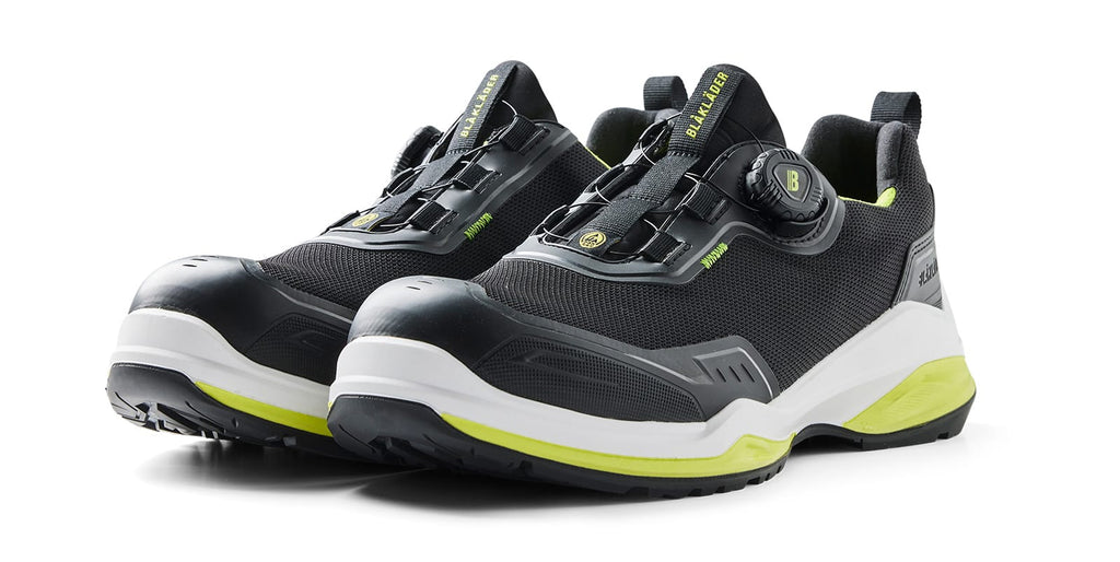Blaklader STRIKER Safety Shoe, Black/Lime Green (4)