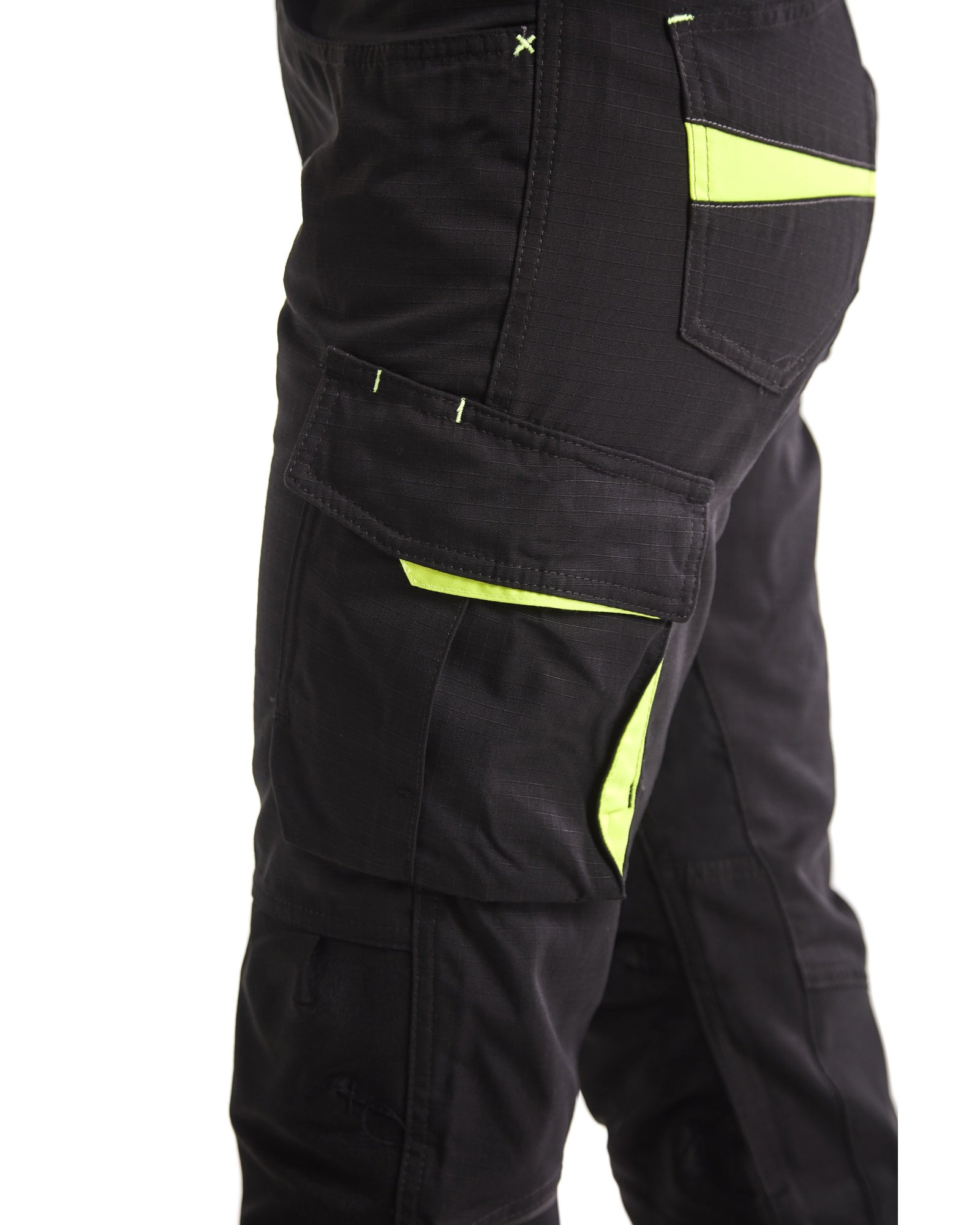 Blaklader Damen Stretch Arbeitshose, Schwarz/Gelb (8)