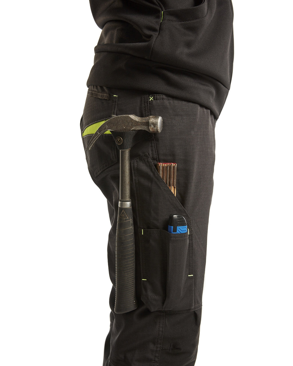 Blaklader Damen Stretch Arbeitshose, Schwarz/Gelb (11)