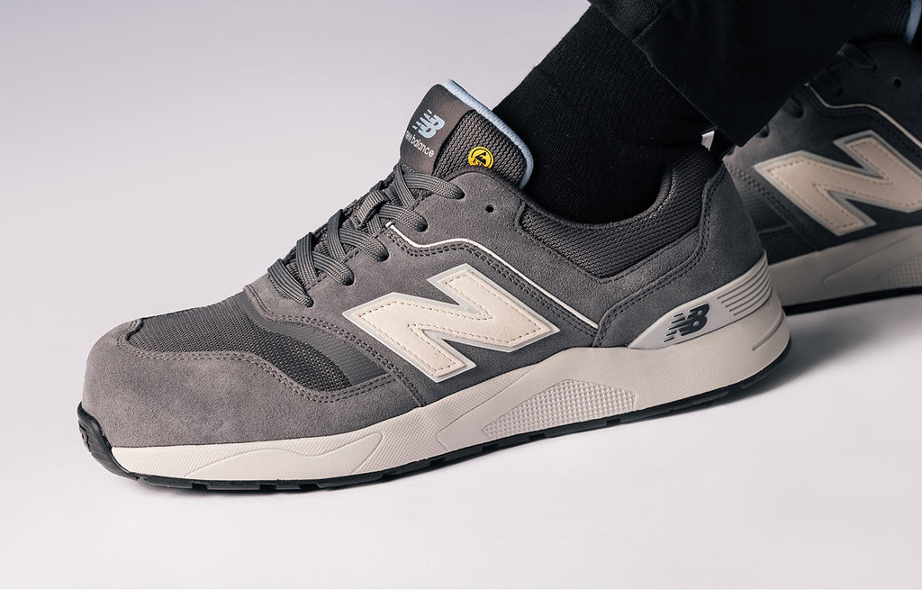 New Balance Elite Lite Mens Safety Shoes S1 PL HRO FO SC SR Grey/white (10)
