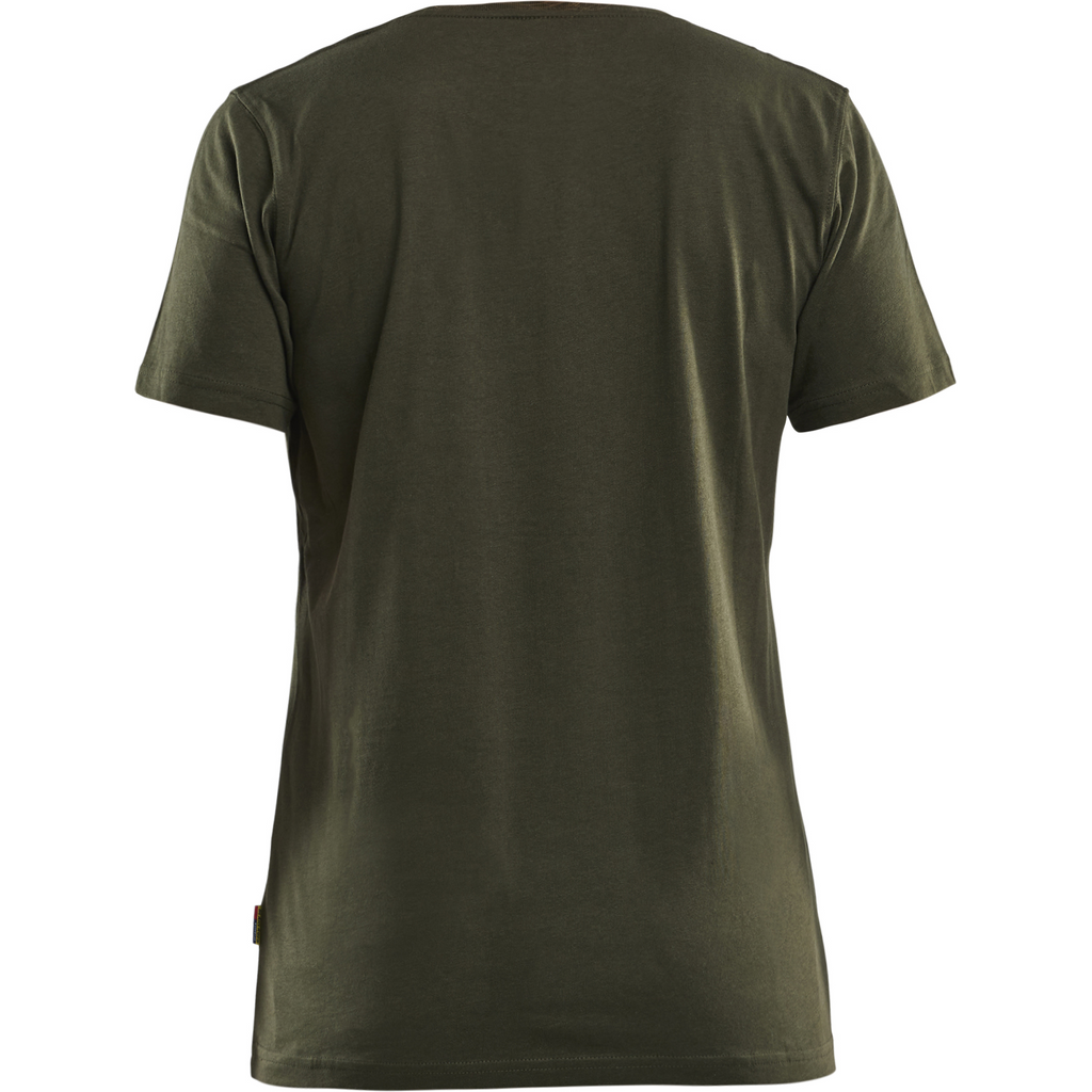 Blaklader Grit and Grind Women's T-Shirt, Forest Green (4)