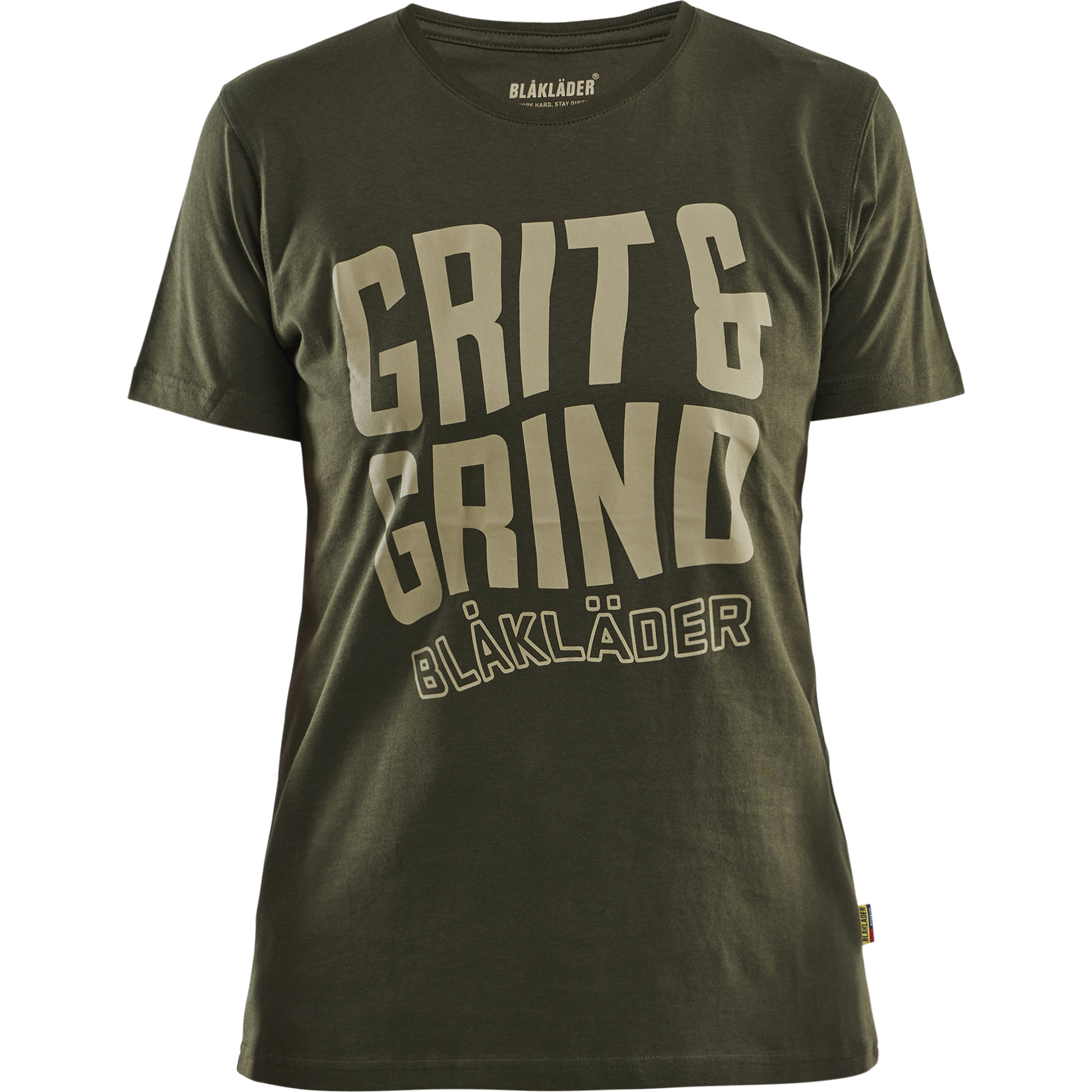 Blaklader Grit and Grind Women's T-Shirt, Forest Green