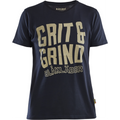 Blaklader Grit and Grind Ladies T-Shirt, Dark Navy Blue