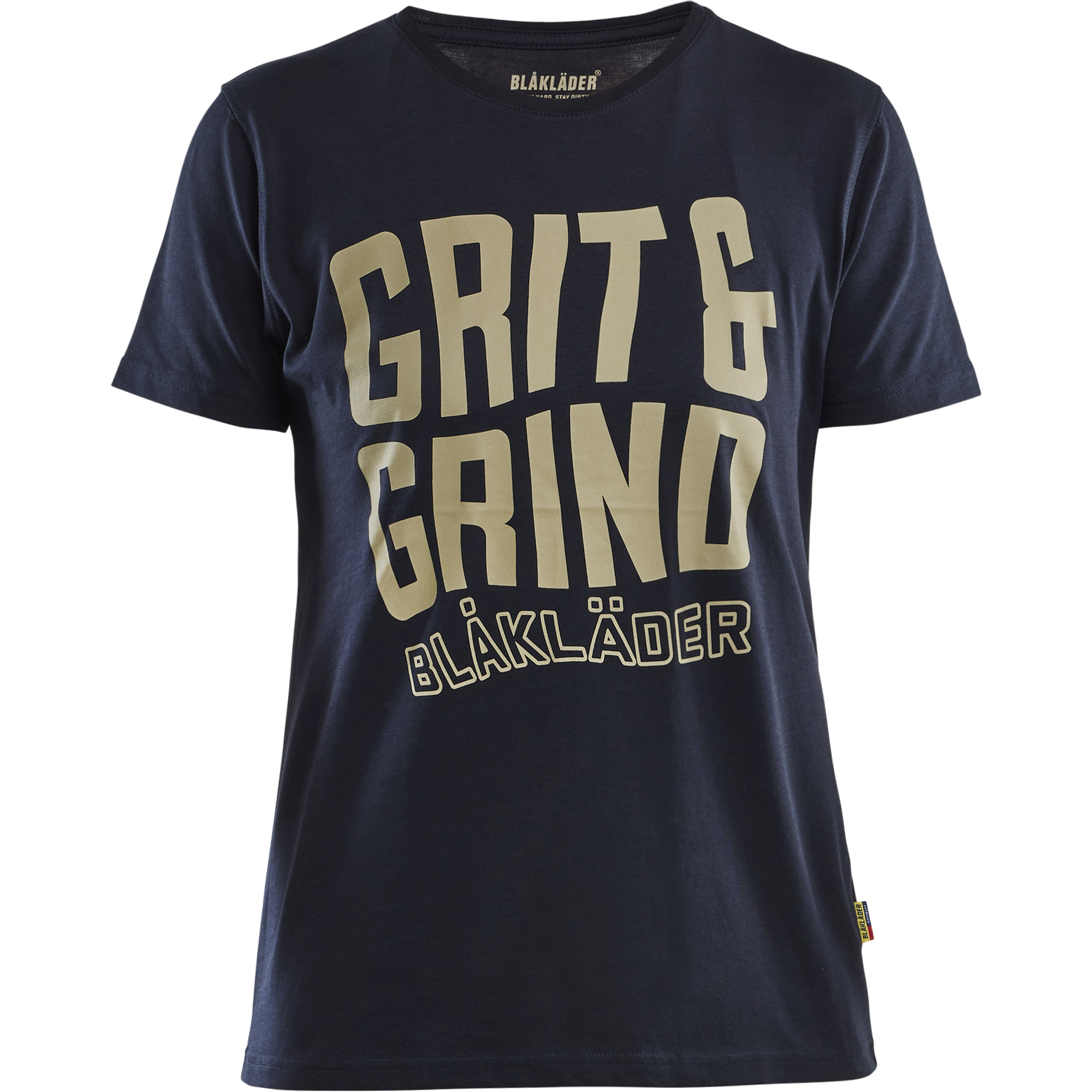 Blaklader Grit and Grind Ladies T-Shirt, Dark Navy Blue