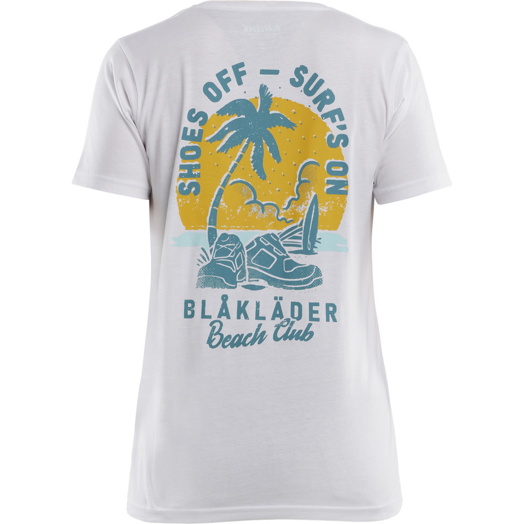 Blaklader Beach Club Damen T-Shirt, Weiß (4)