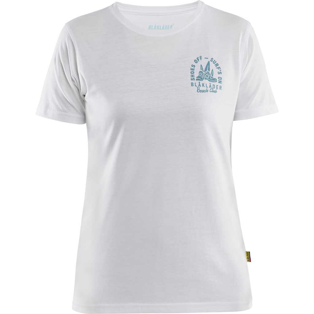 Blaklader Beach Club Damen T-Shirt, Weiß