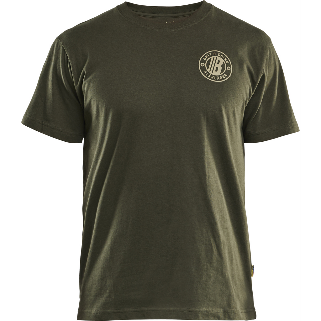Blaklader Grit Flag T-Shirt, Forest Green