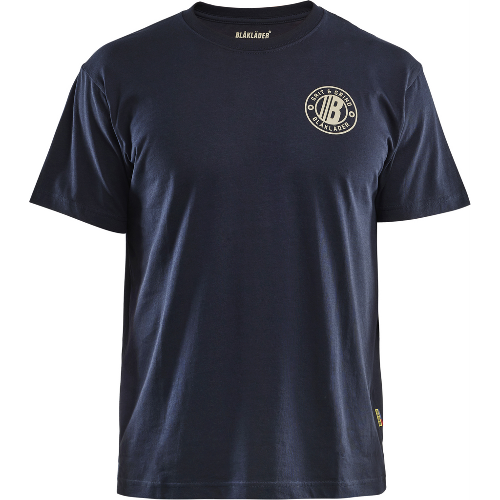 Blaklader Grit Flag T-Shirt, Dark Navy