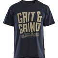 Blaklader Grit and Grind T-Shirt, Dark Navy