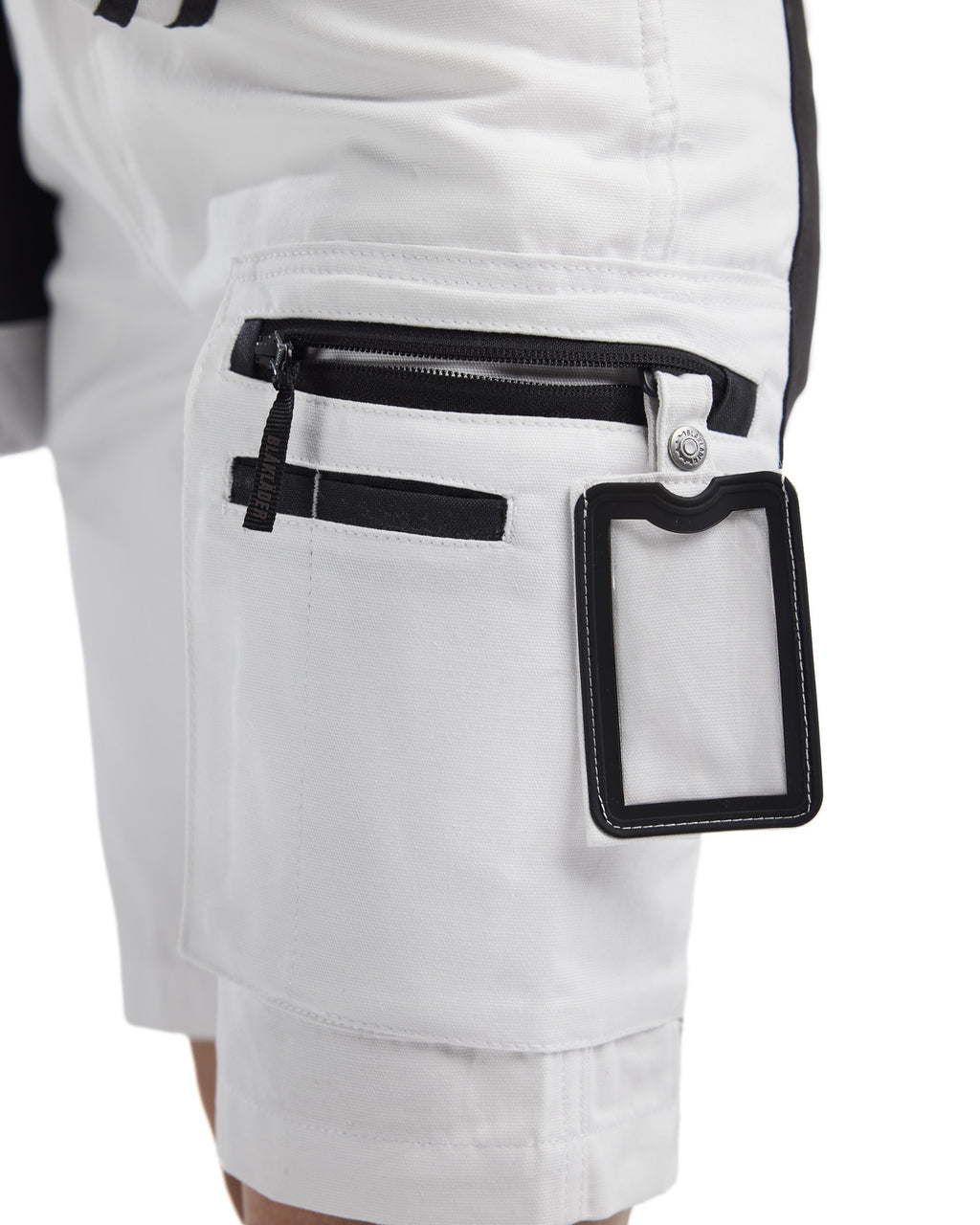 Blaklader X1900 Ladies Stretch Painters Shorts, White/Black (6)
