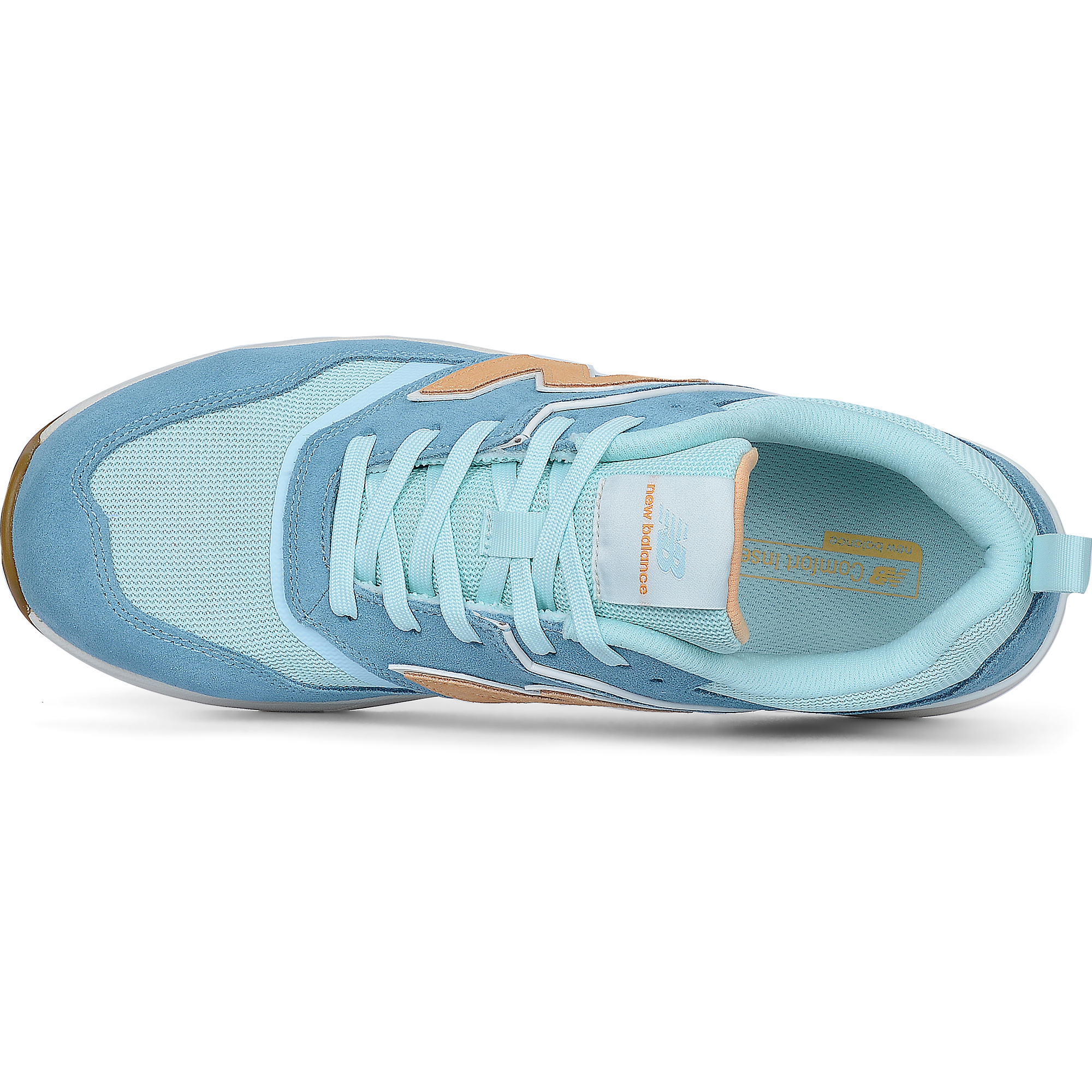 New Balance Elite Lite Womens Safety Shoe S1 PL HRO FO SC SR Milky Blue/orange (4)