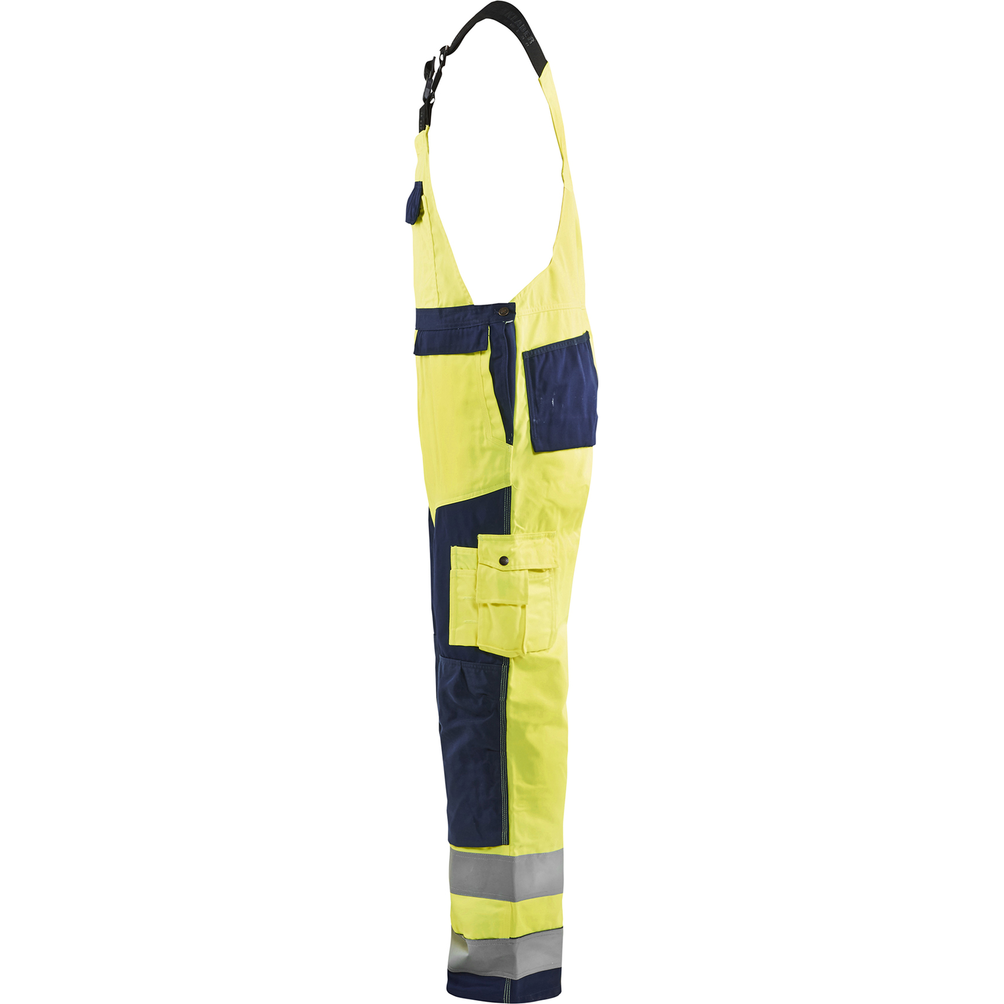Blaklader High Vis Bib and Brace, Yellow/Navy (3)