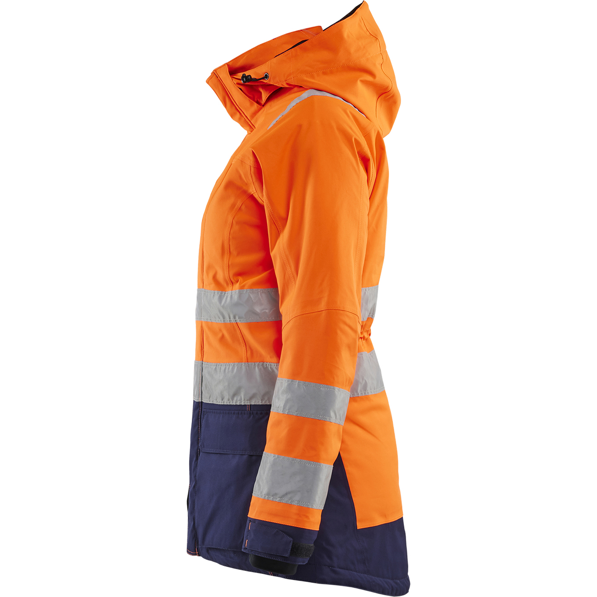 Blaklader High Vis Ladies Winter Parka, Orange/Navy Blue (3)