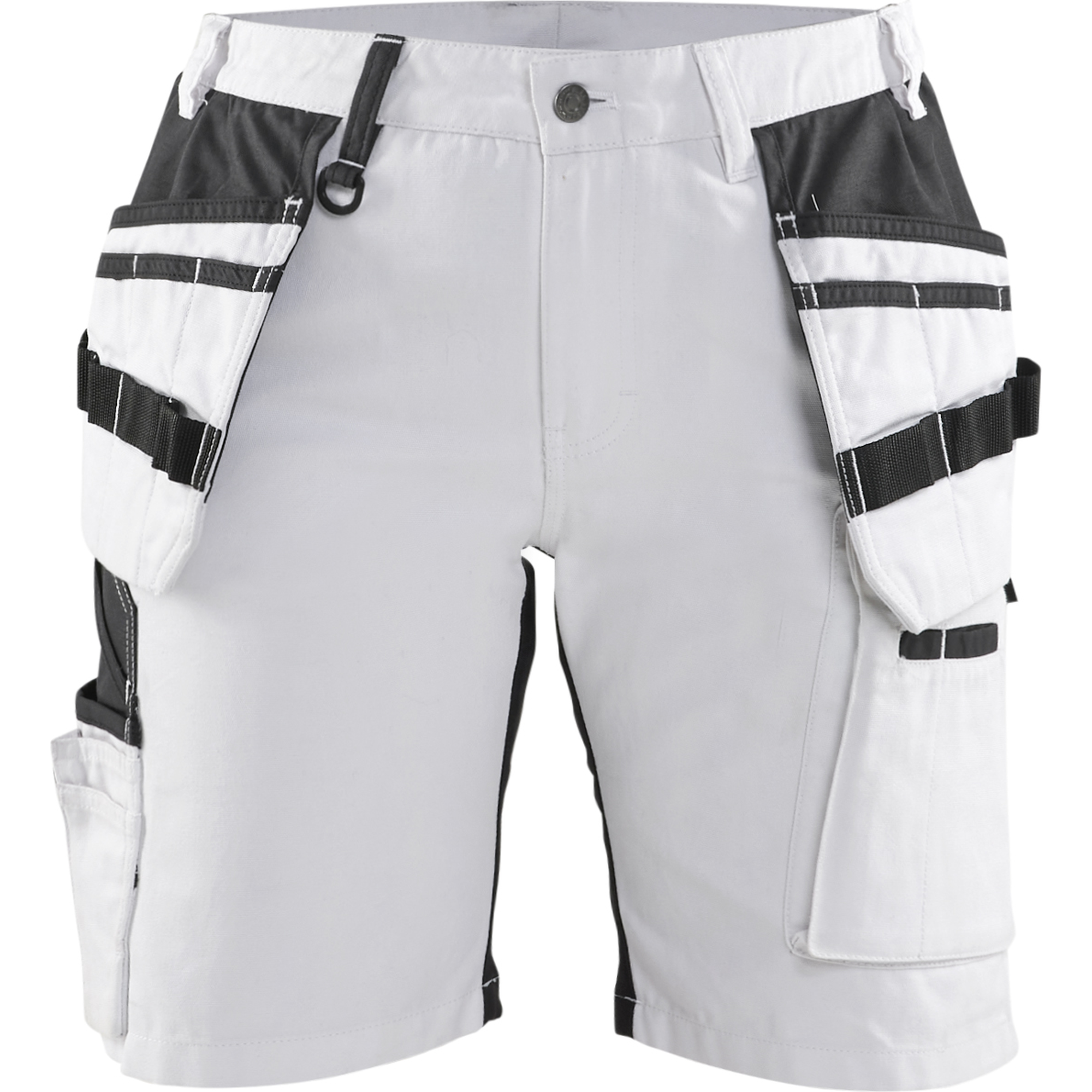 Blaklader X1900 Ladies Stretch Painters Shorts, White/Black