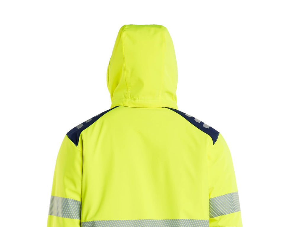 Blaklader High Vis Lined Lightweight Softshell Winter Jacket, Yellow/Navy (7)