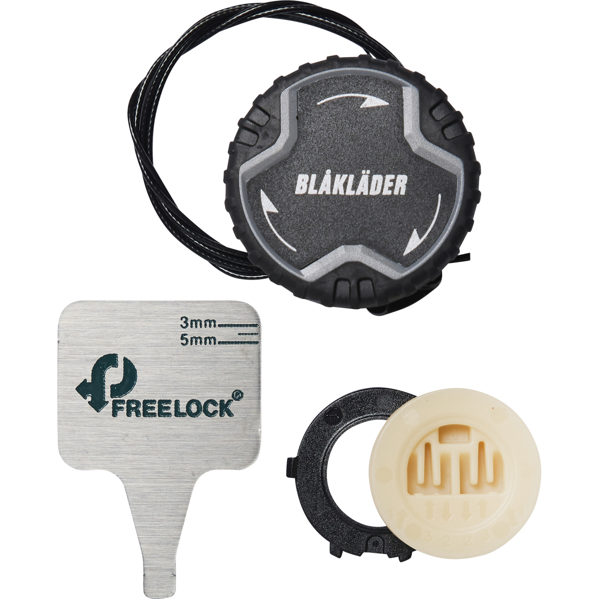 Blaklader Freelock Repair Kit For Low Shoes, Black/Medium Grey