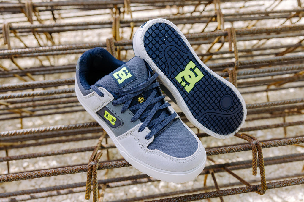 DC Shoes Pure Safety Safety Shoes S1PS, Gray/Blue (7)