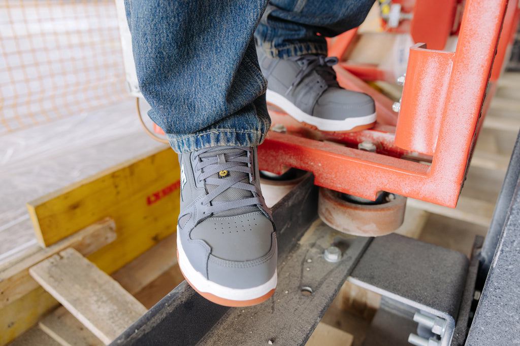 DC Shoes Stag Safety Safety Shoes S3S, Gray/Gum (9)