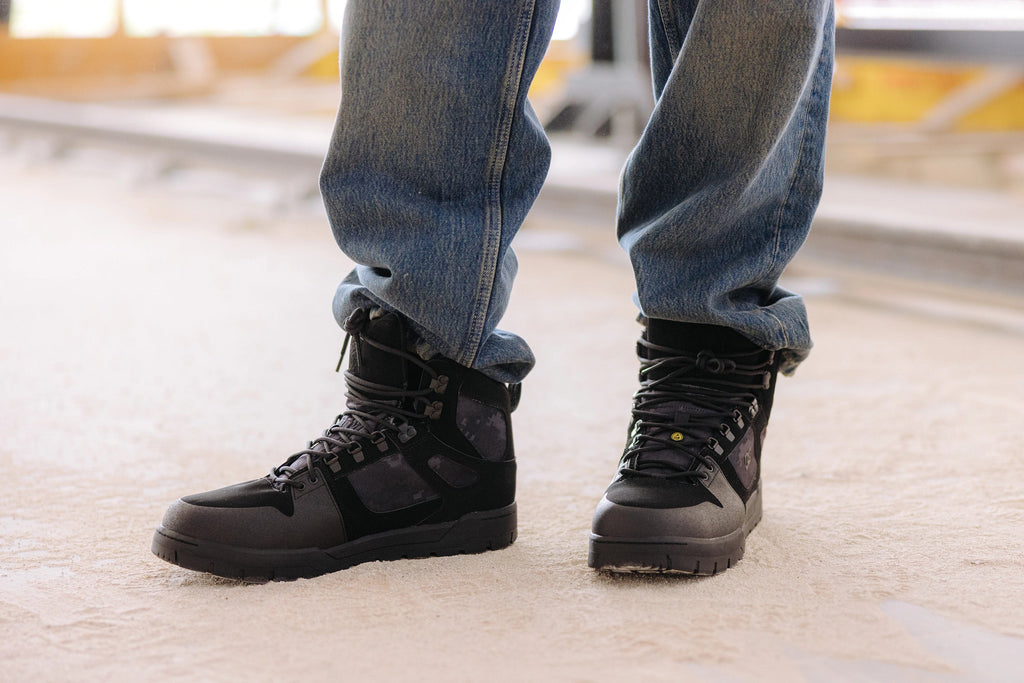DC Shoes Pure Safety Safety Shoes S3S, Black/Camo (10)