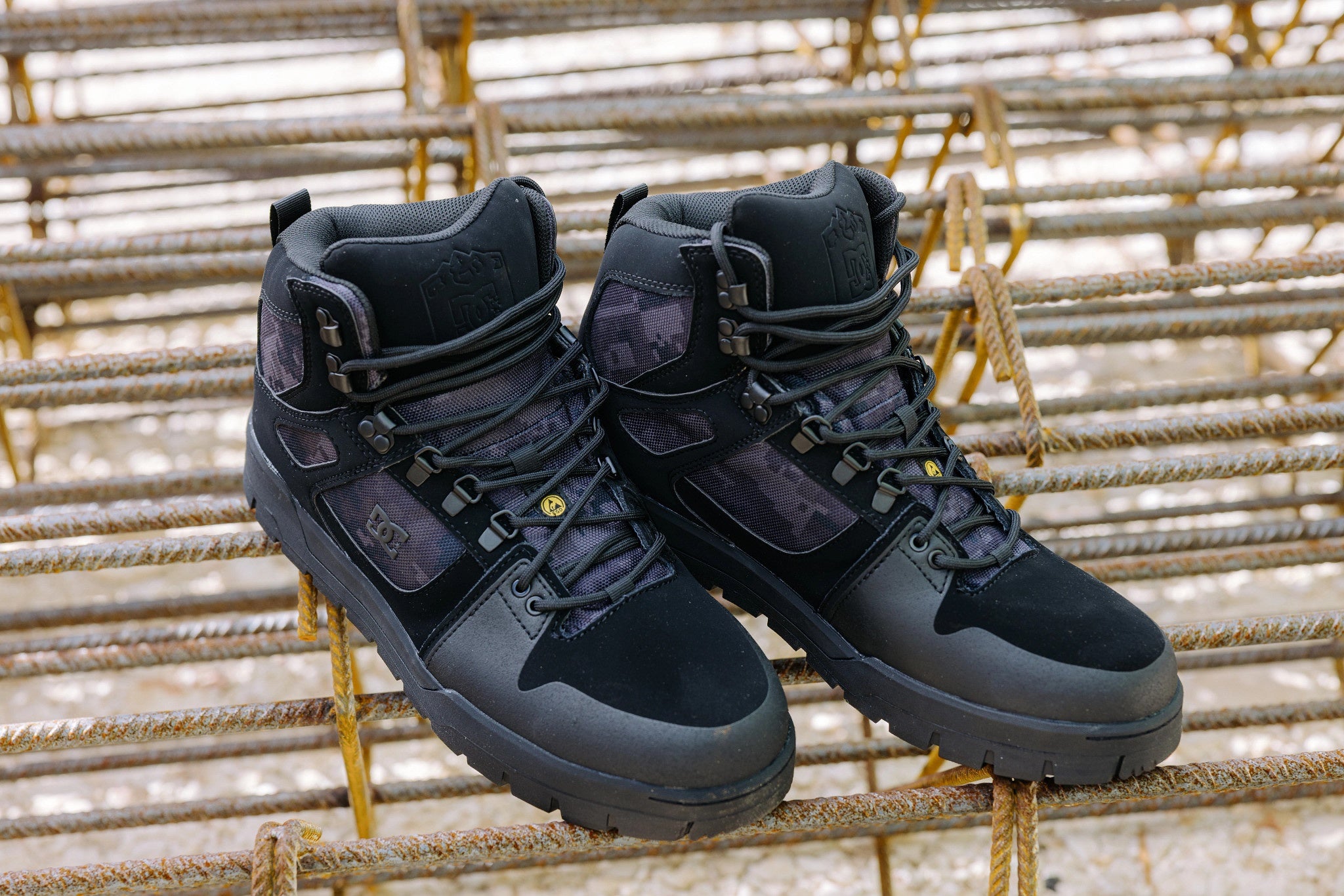DC Shoes Pure Safety Safety Shoes S3S, Black/Camo (7)