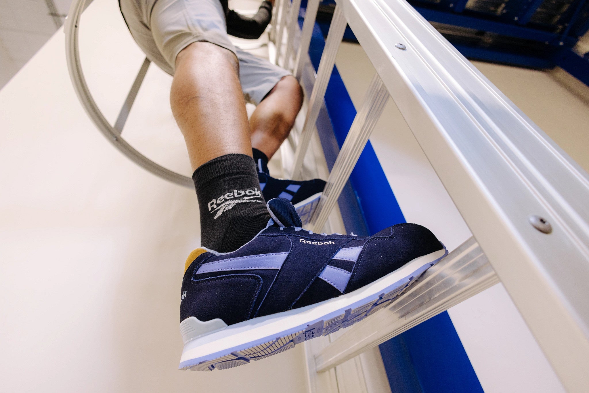 Reebok Royal Glide Safety Shoes S1P, Navy Blue (8)