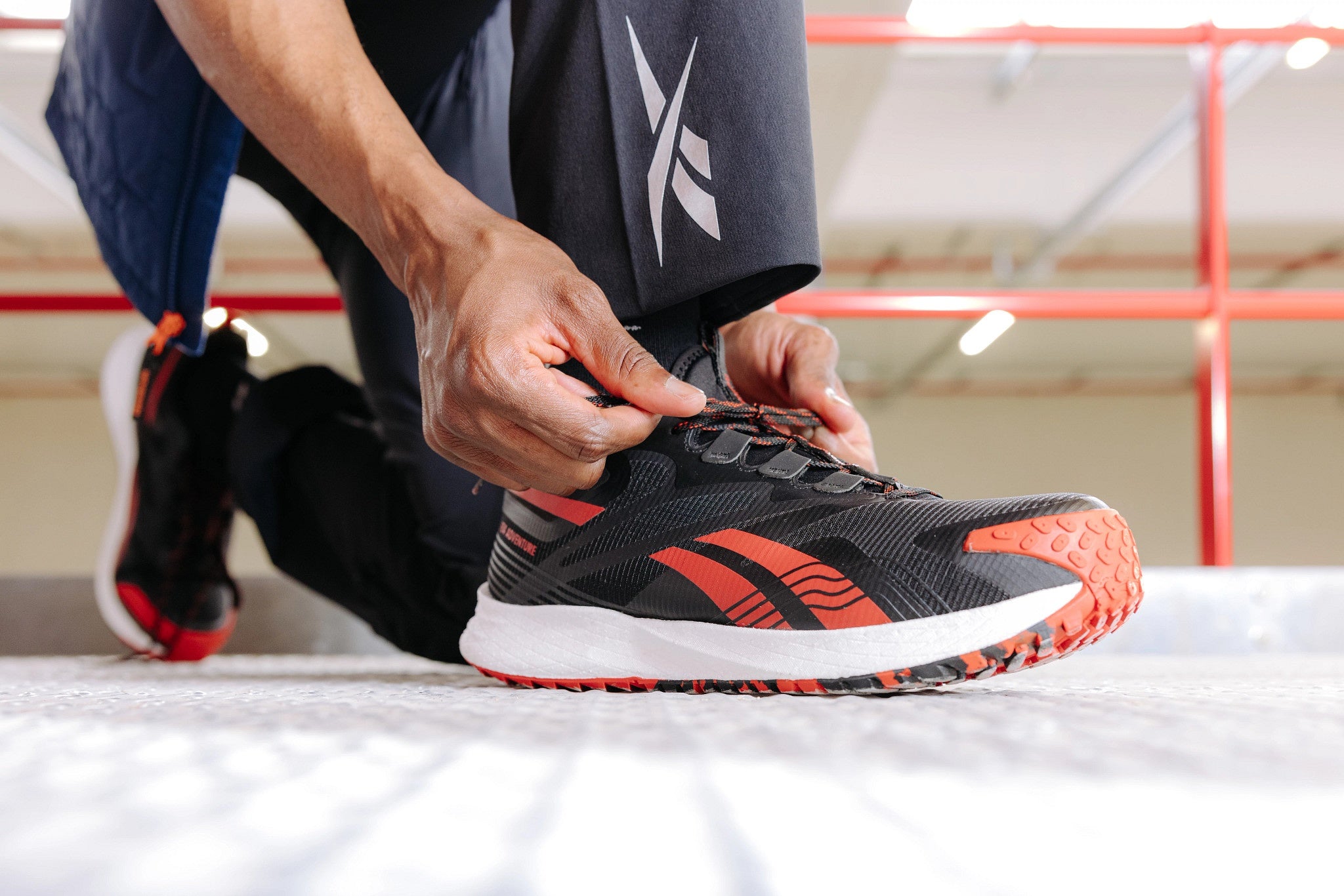 Reebok FE4 Adventure Safety Shoes S3S, Black/Red (8)