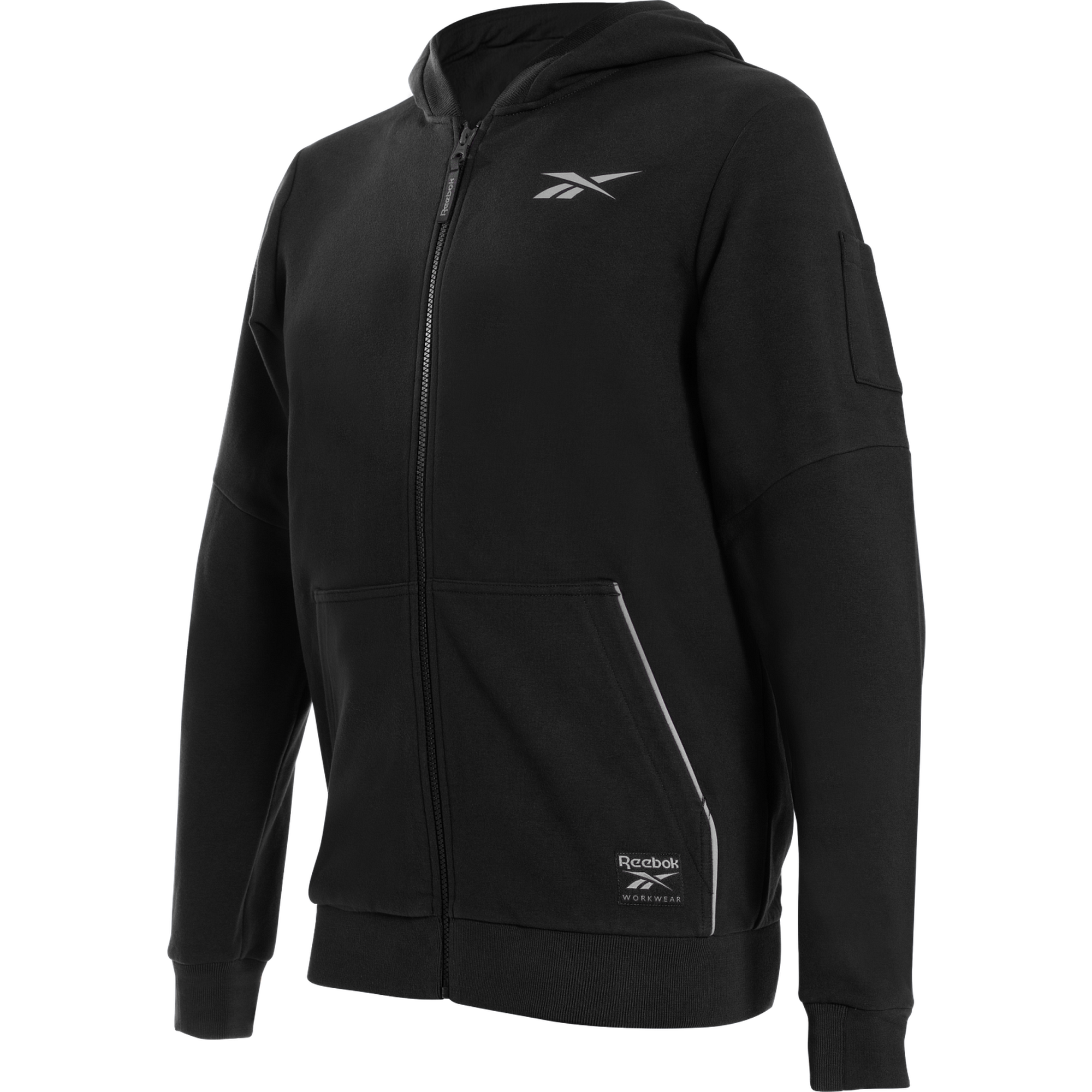 Reebok Mens Knitted Hoodie, Black