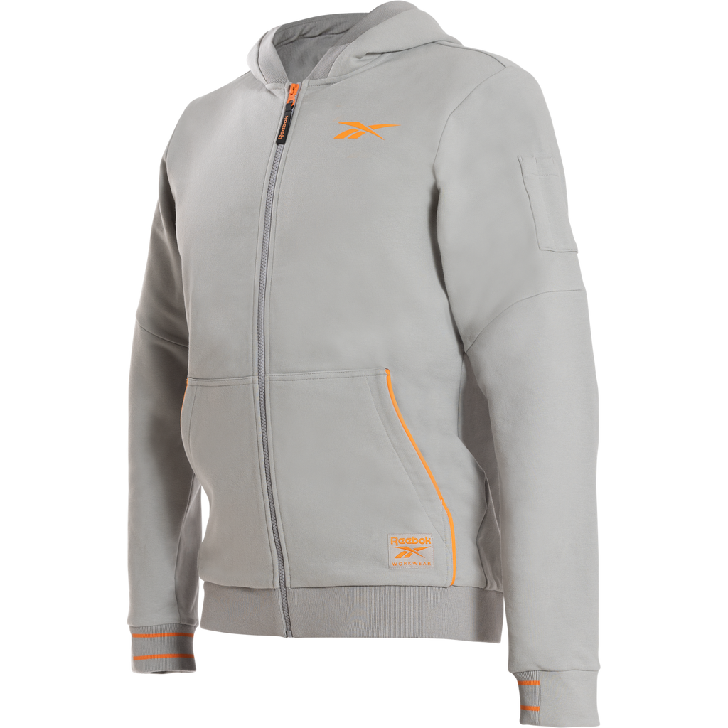 Reebok Mens Knitted Hoodie, Light Grey