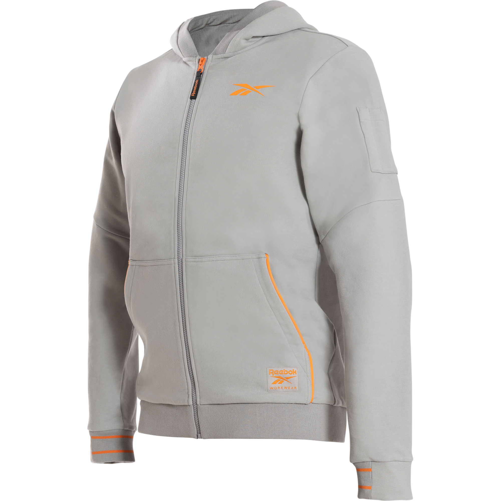 Reebok Mens Knitted Hoodie, Light Grey