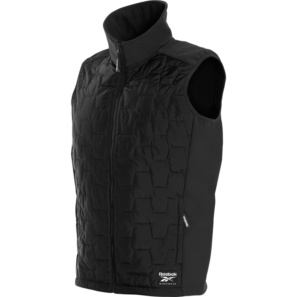 Reebok Mens Woven Padded Vest, Black