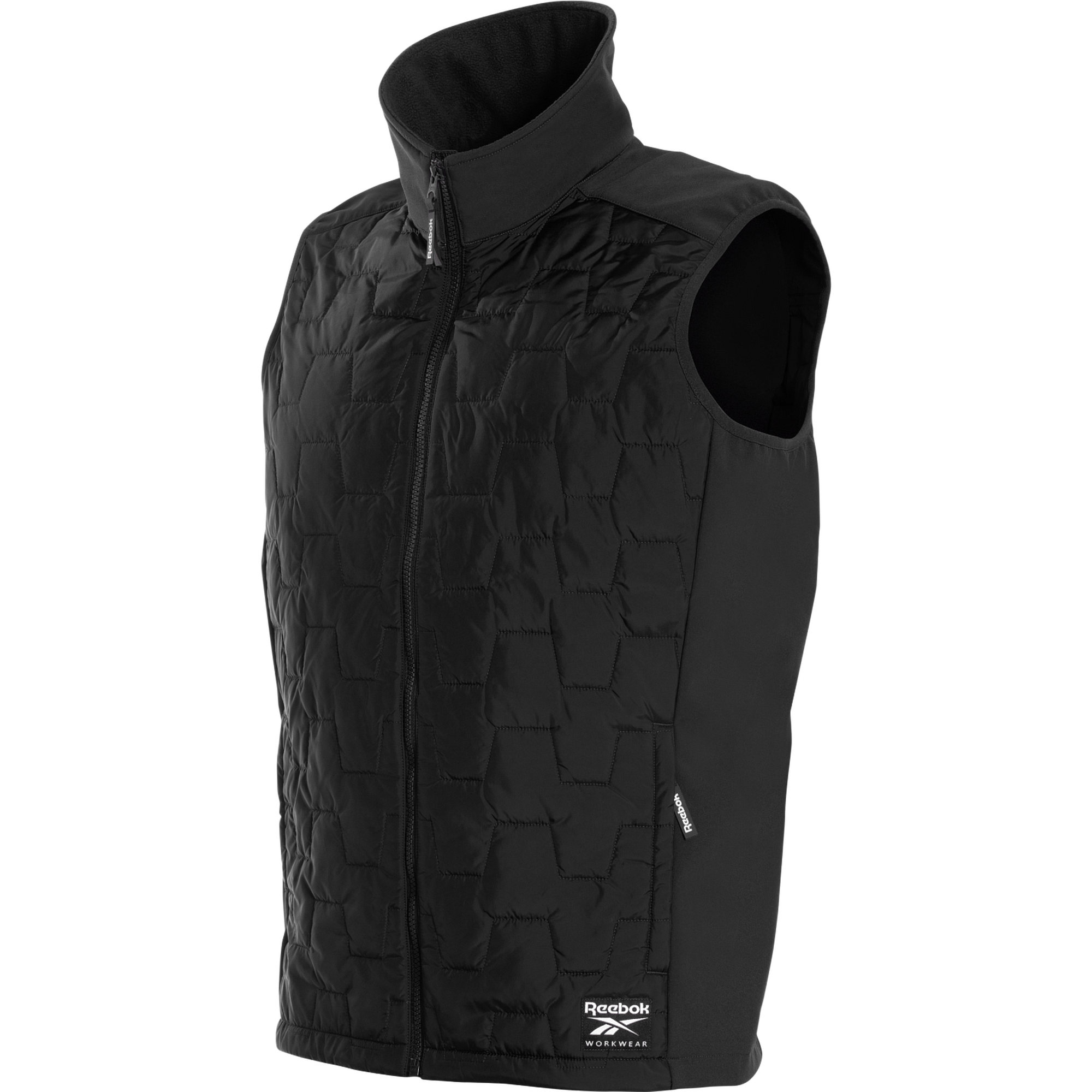 Reebok Mens Woven Padded Vest, Black