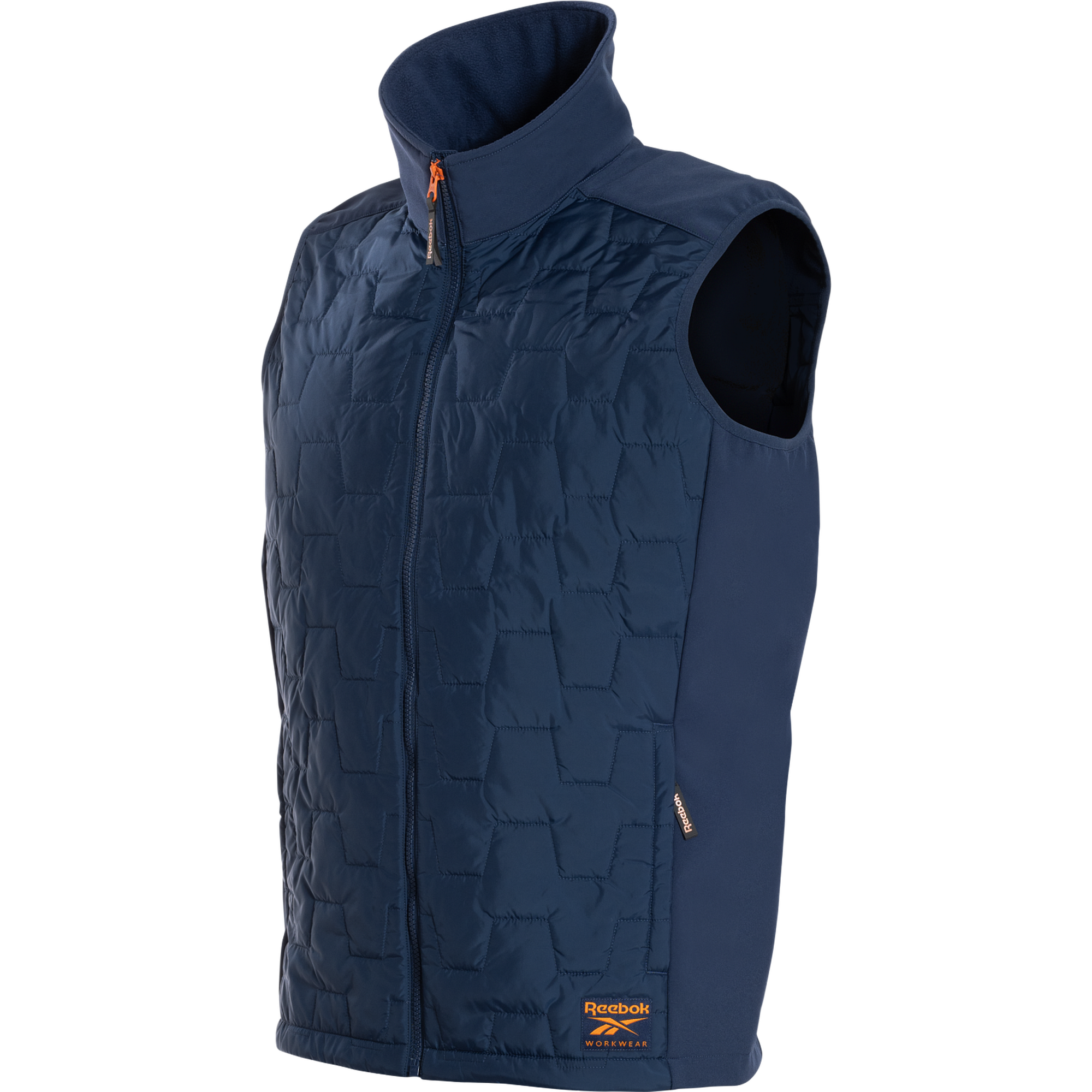 Reebok Mens Woven Padded Vest, Navy Blue
