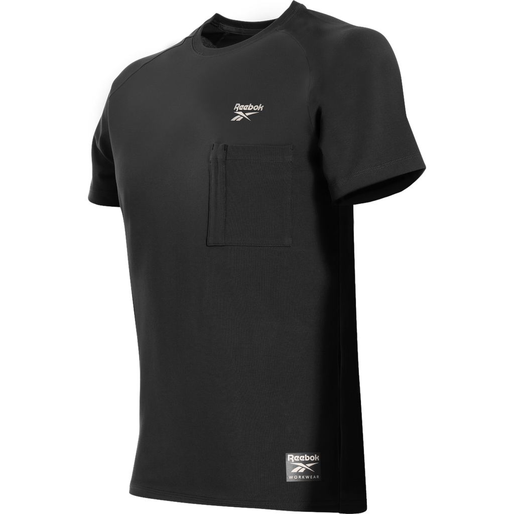 Reebok Lockup Mens Knitted T-shirt, Black