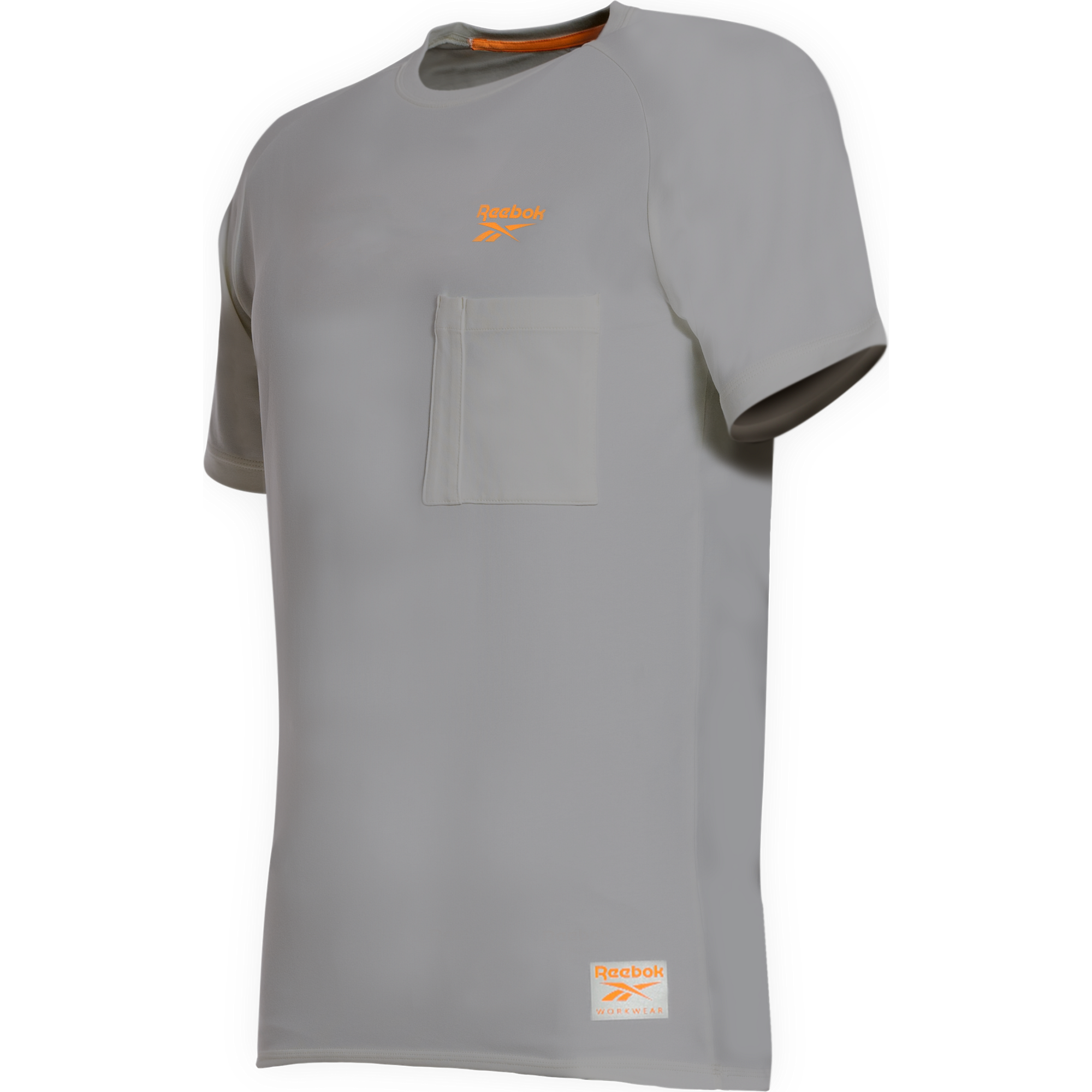 Reebok Lockup Mens Knitted T-shirt, Light Grey