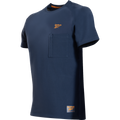 Reebok Lockup Mens Knitted T-shirt, Navy Blue