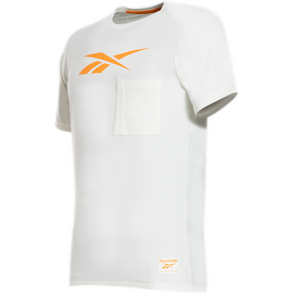 Reebok Vector Mens Knitted T-shirt, Off White