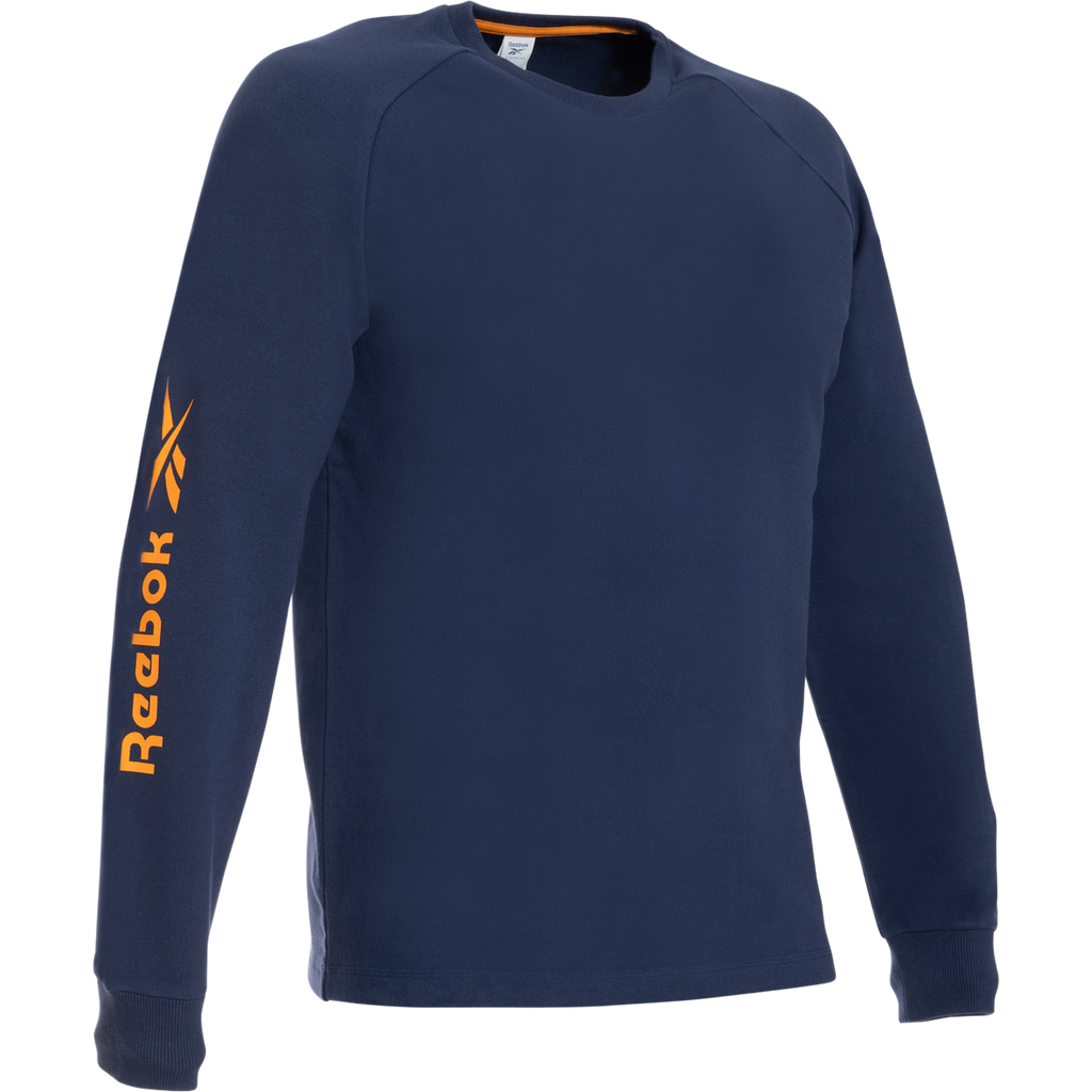 Reebok Mens Knitted Sweatshirt, Navy Blue
