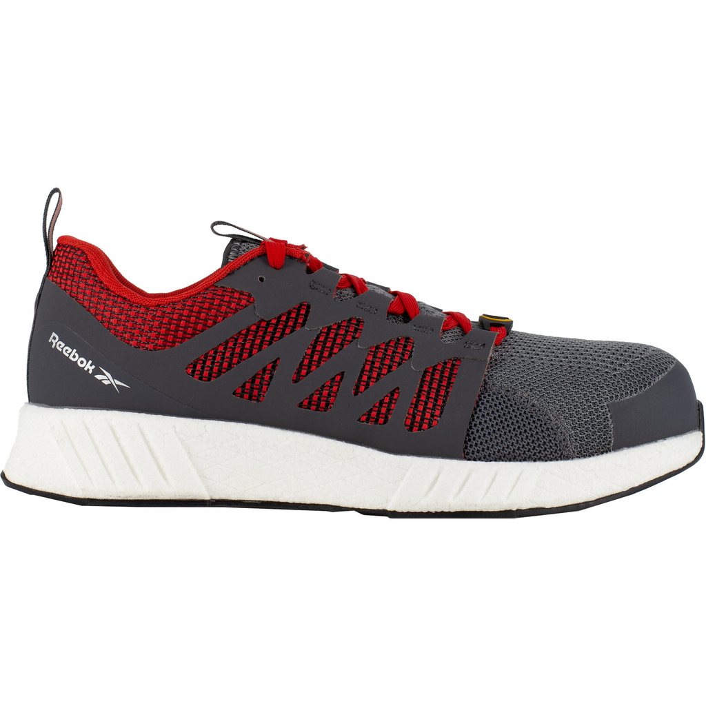 Reebok Fusion Flexweave Safety Shoes S1P, Grey/Red/White