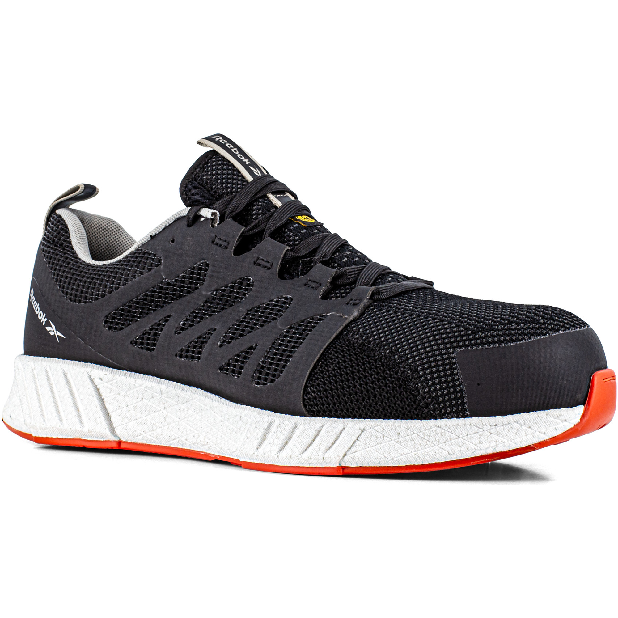 Reebok Fusion Flexweave Safety Shoes S1P, Black/White/Orange