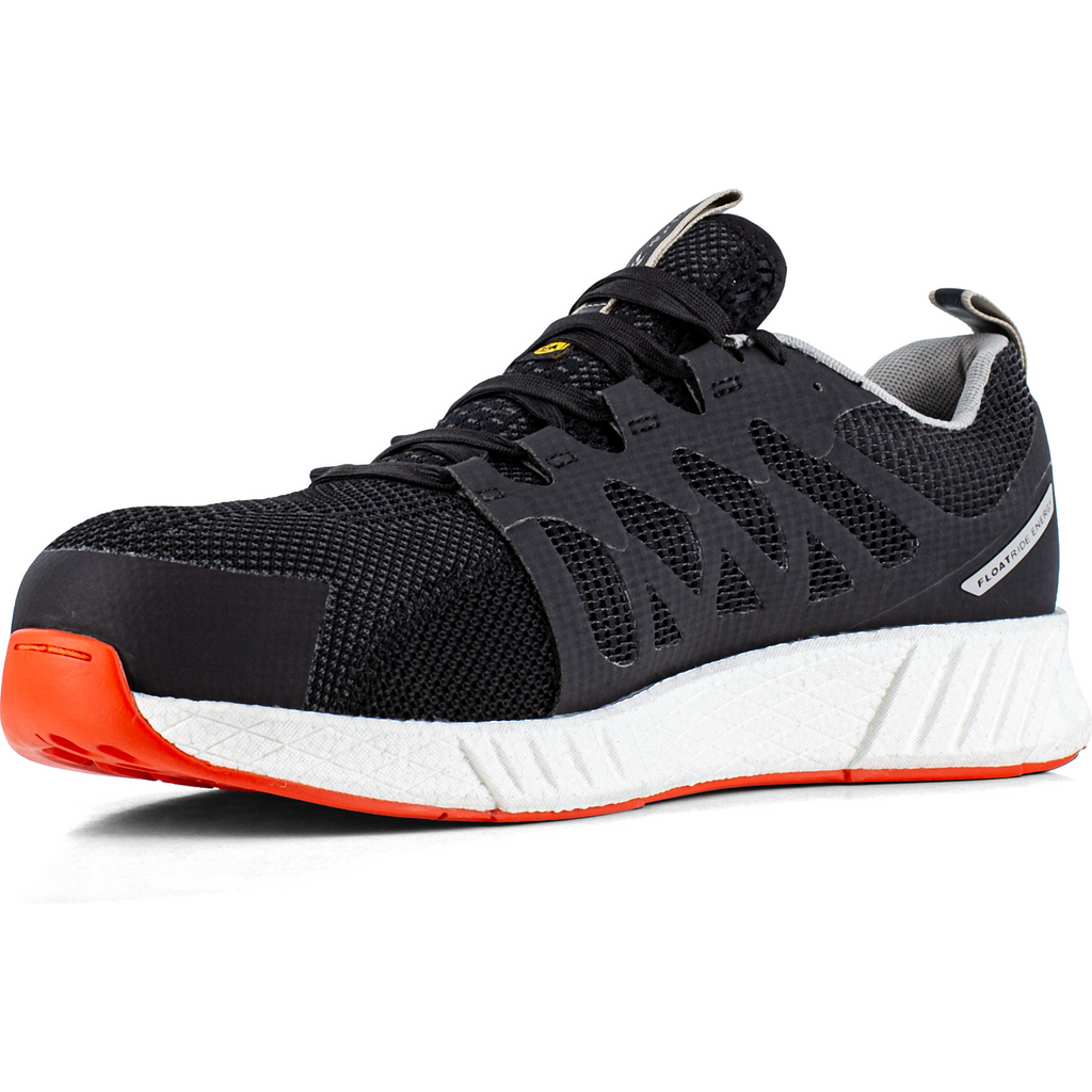 Reebok Fusion Flexweave Safety Shoes S1P, Black/White/Orange (3)