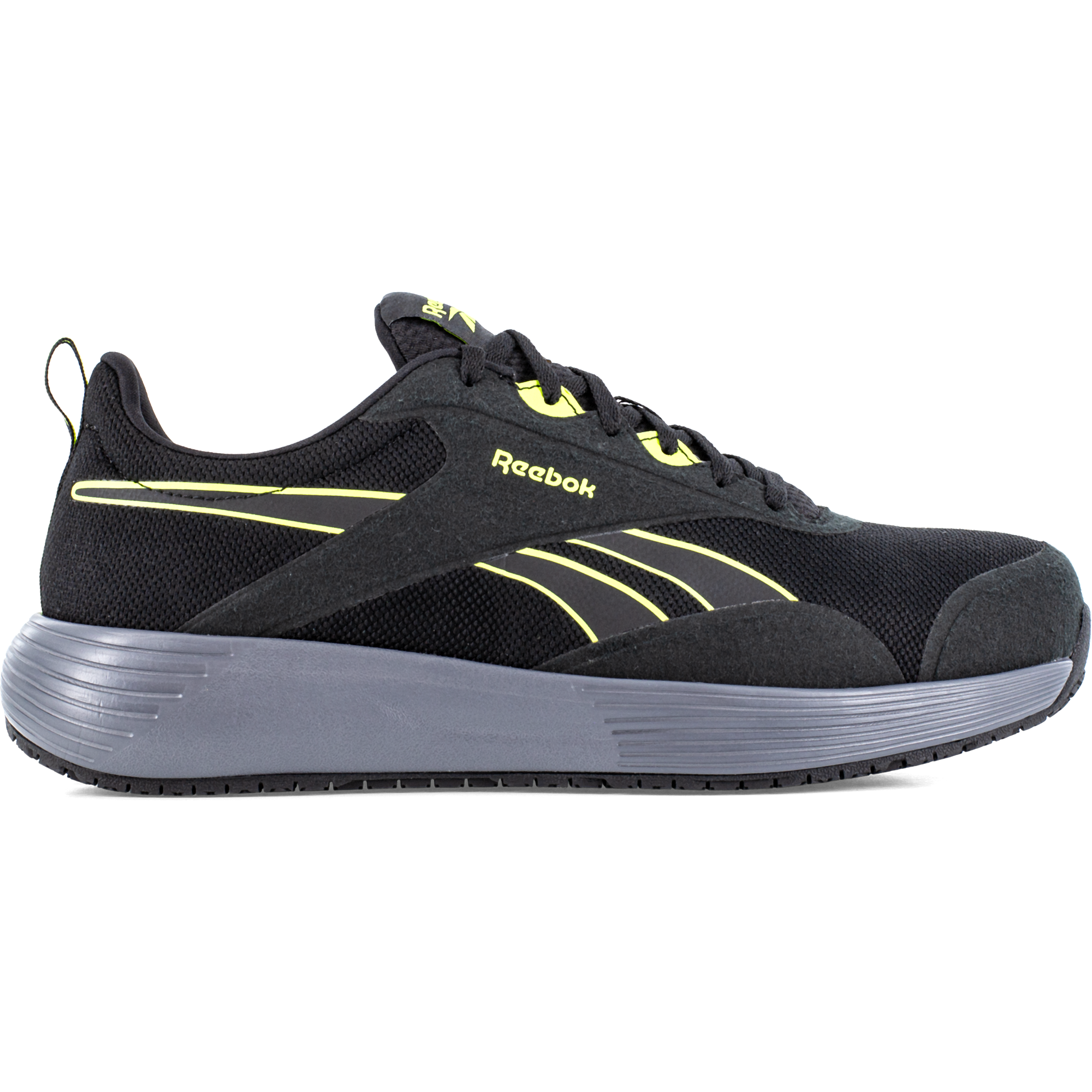 Reebok Lite Plus Safety Shoes S1PS, Black/Neon (2)